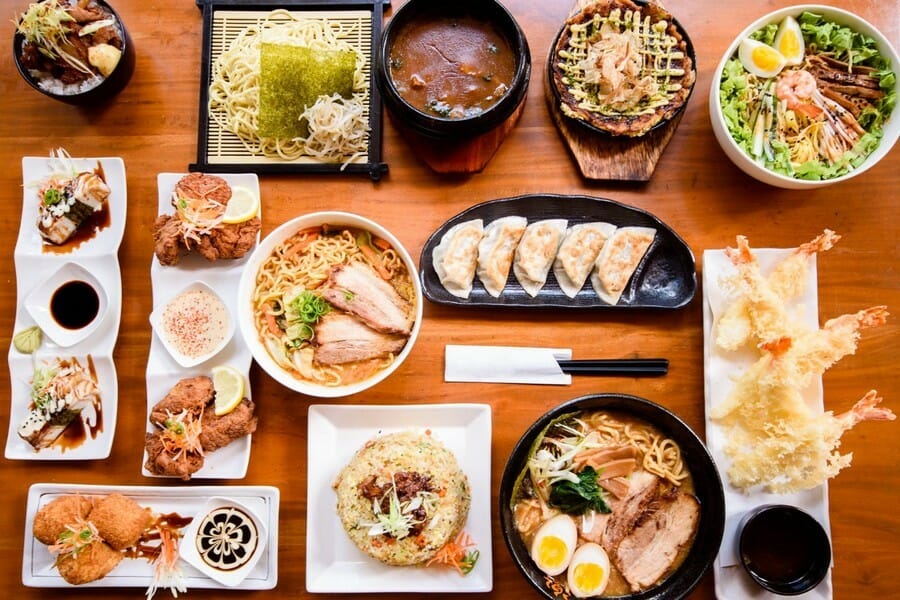 Hvad er der i en typisk japansk måltid?