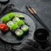 Grøn Wasabi Tobiko Maki Sushi